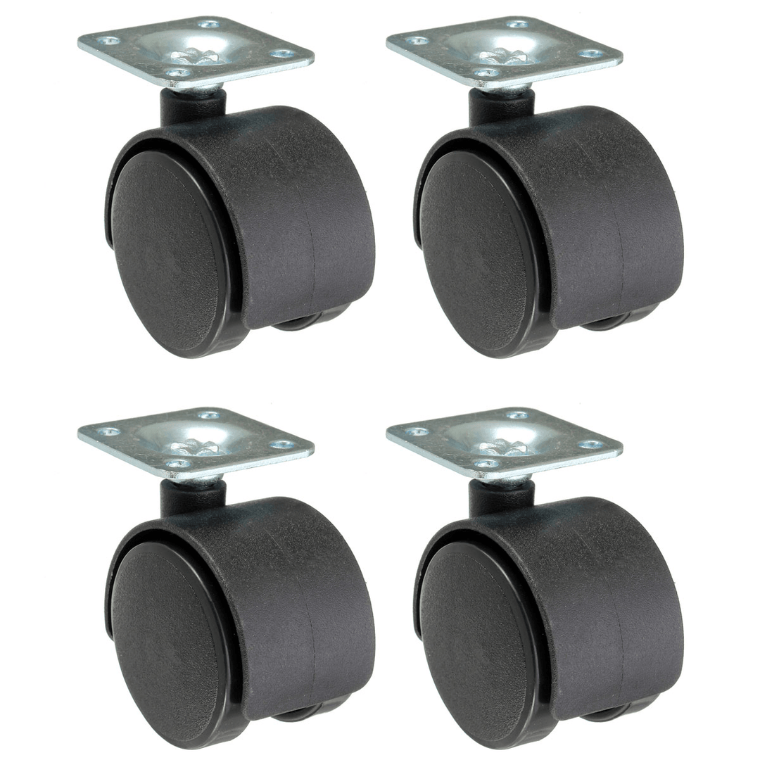 4Pcs Office Chair Swivel Castors Caster Wheels Nylon Chair Wheels