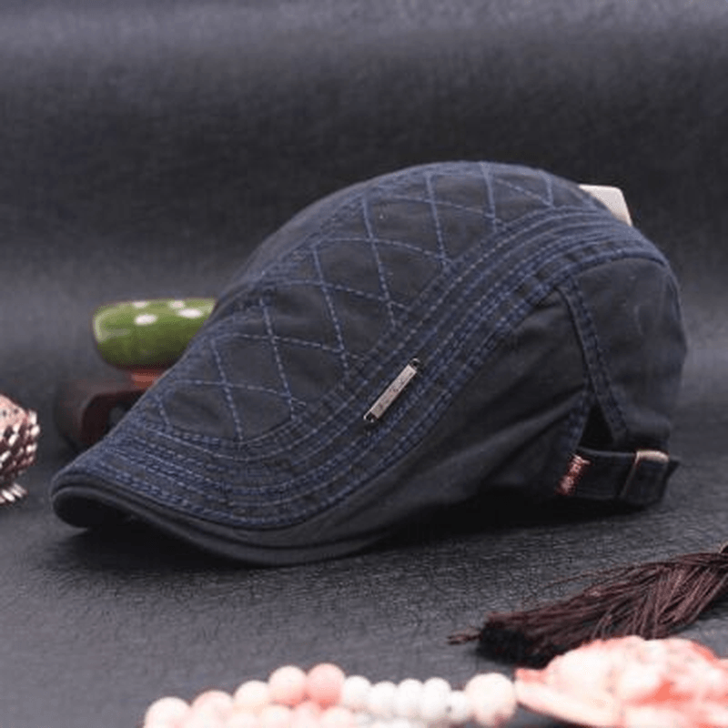 Men'S Beret Pure Cotton English Hat