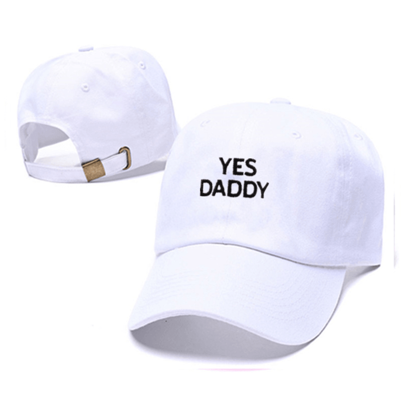 Mens and Womens Hip-Hop Hats Outdoor Caps Yes Daddy Embroidery Caps