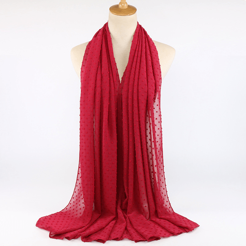 Thick Chiffon Long Scarf