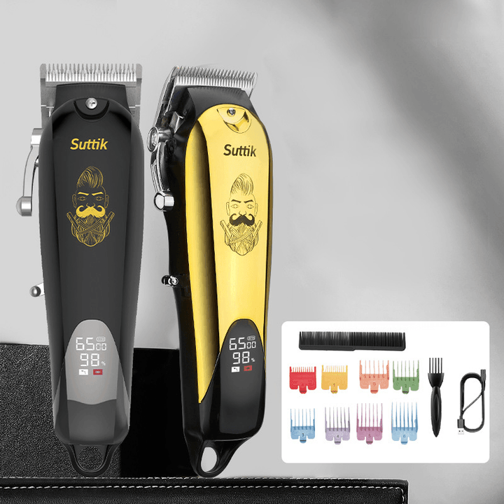 Professional Salon Hairdressing Electric Clippers USB Charging Adjustable Pitch Hair Cutting Machine for Men