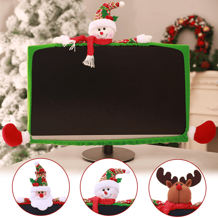 3 Style Christmas Computer Laptop LCD Screen Monitor Decor Cover Suit 19-27"