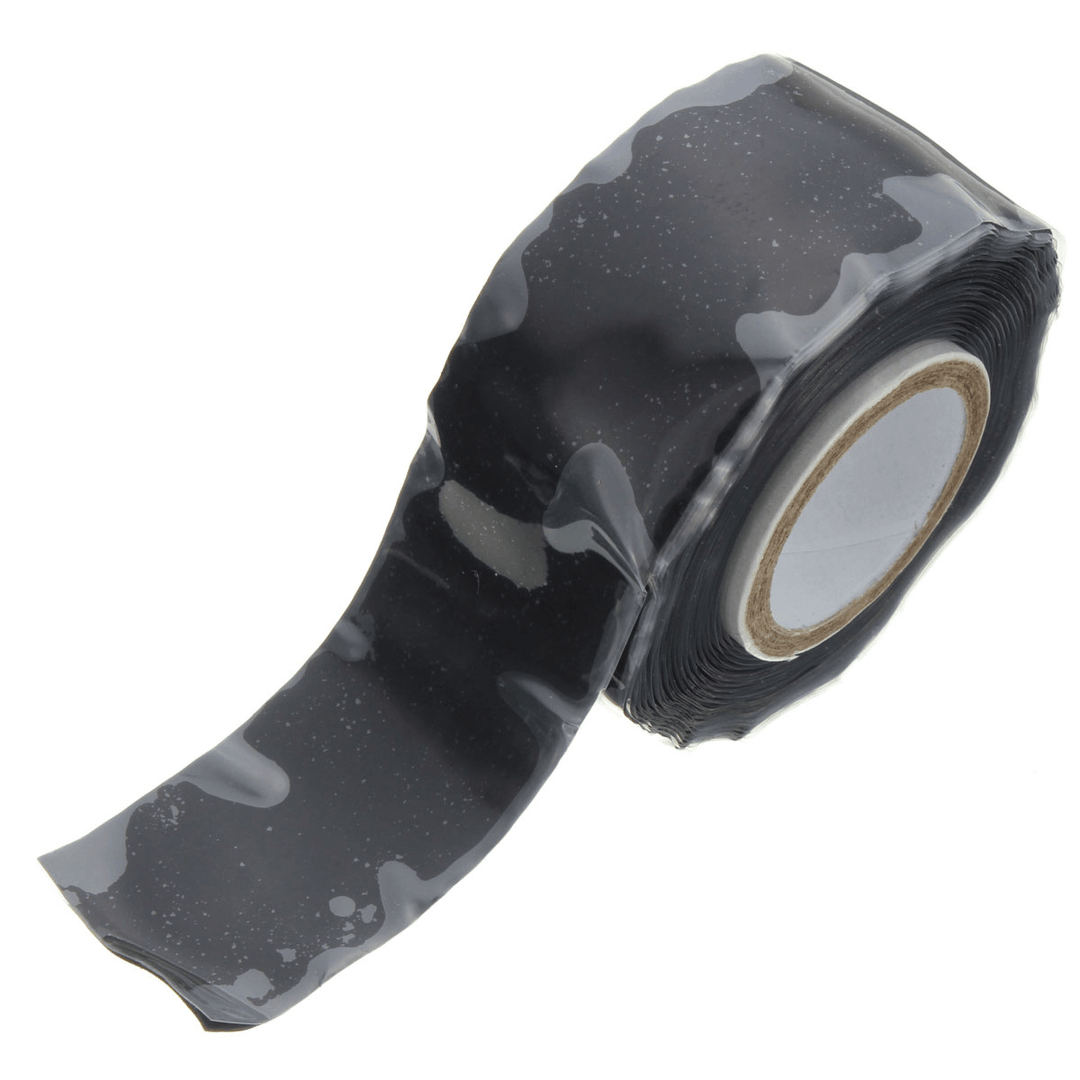 Suleve SRT01 25Mm Wide Black Self Fusing Silicone Tape Emergency Rescue Repair Tape