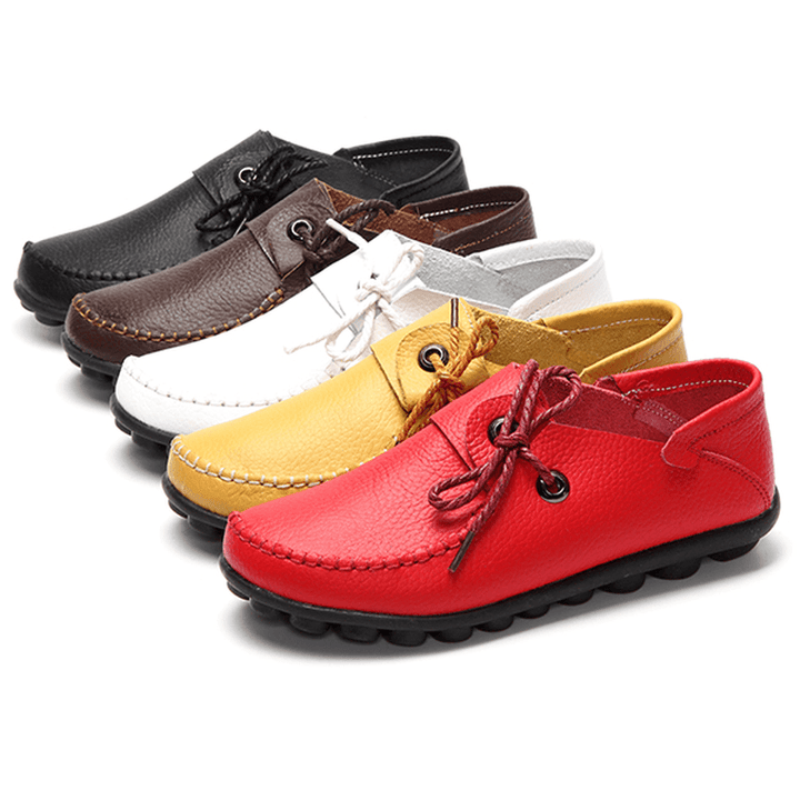 Women Soft Comfortable Leather Flats US Size 5-12