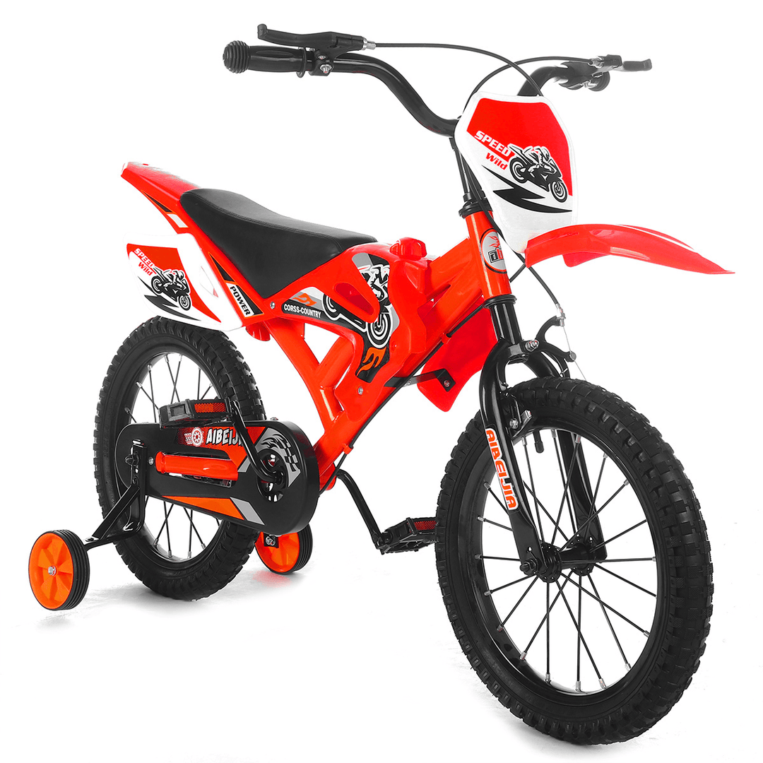 12 Inch Children Ride Beginners Moto Bike 4-Wheels Balance Training Motocross Bicycle Kids Ride on Toys for Boys Girls