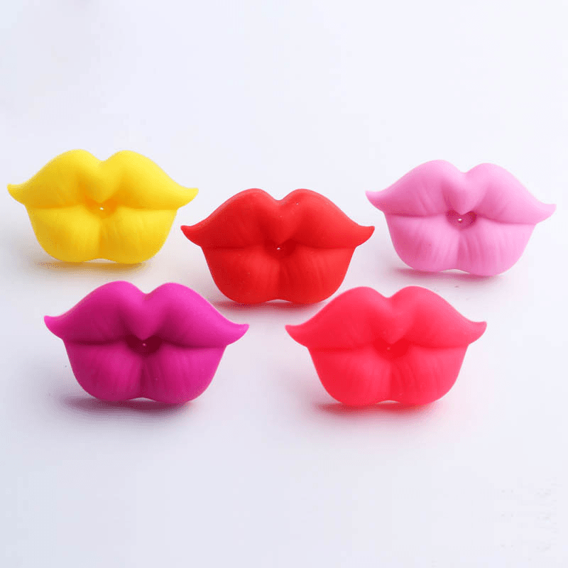 Lips Kiss Shape Baby Pacifier Food Grade Silicone Soother Teether Orthodontic Dummy Baby Nipple