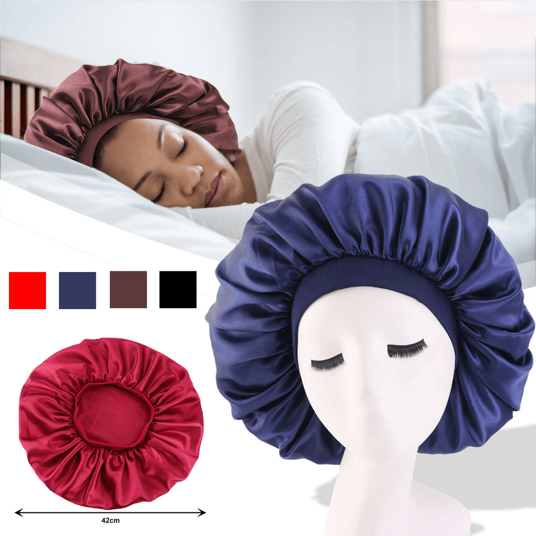 Adjustable Sleep Night Cap Head Cover Hat for Curly Springy Hair Styling Accessories for Lady Sleep Cap Headwrap