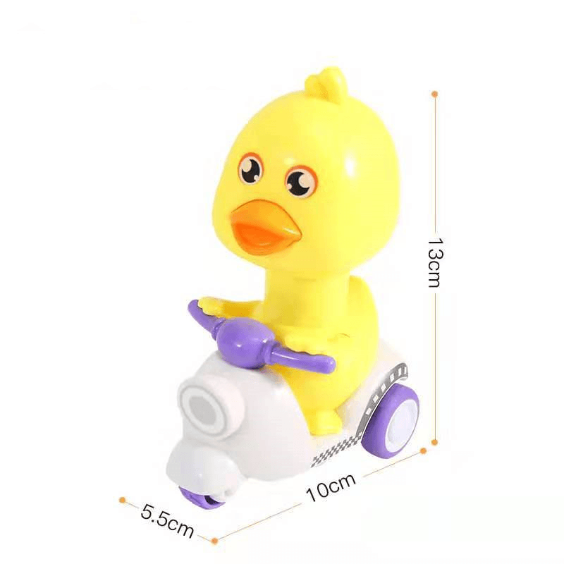 Inertial Pressure Little Duck Motorcycle Cute Duck