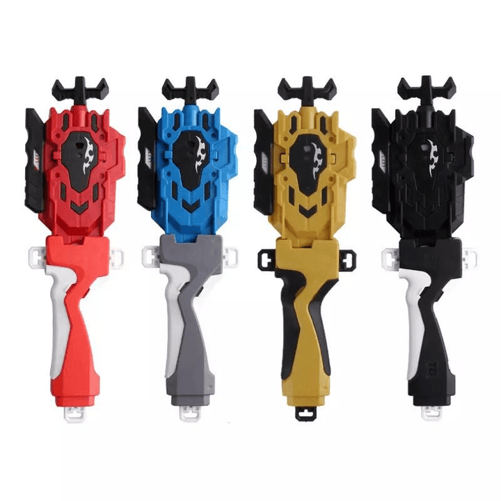 Burst Gyro Accessories Two-Way Pull Cord Launcher Left and Right Double Swivel Pull Ruler Launcher Handle Children'S Toys