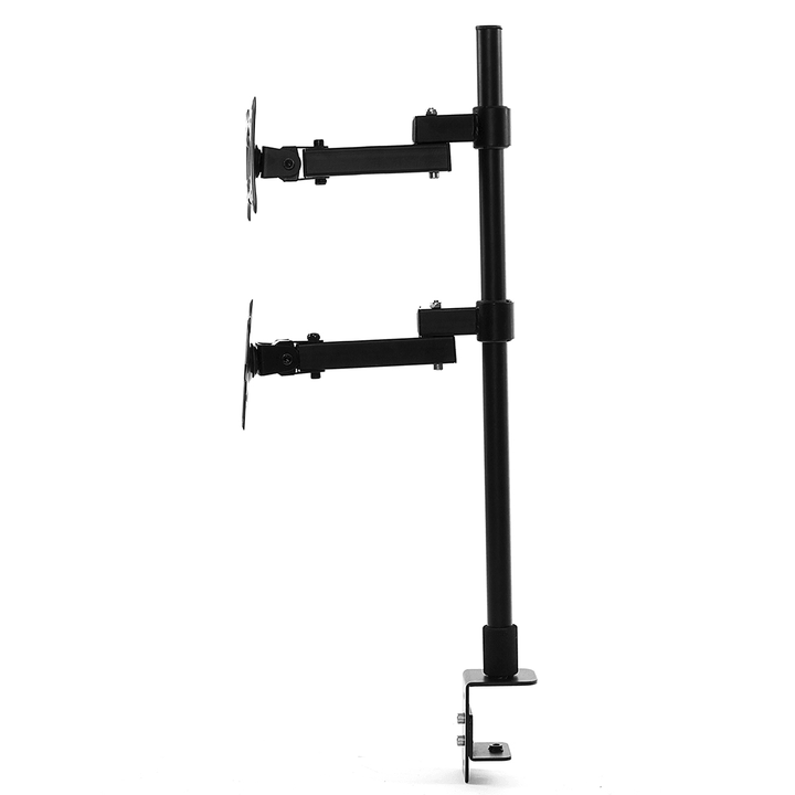 LED Monitor Stand Desk Mount Bracket Heavy Duty Fully Adjustable Fits 2 Screens up to 27