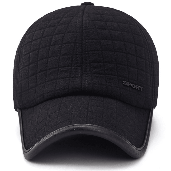 Men'S Winter Ear Protection Thickened Warm Baseball Cap