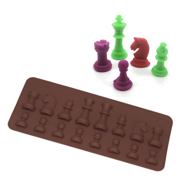 Honana CF-BW16 Silicone Chess Fondant Cake Mold Chocolate Candy Sugar Mould Bakeware Decorating Tool