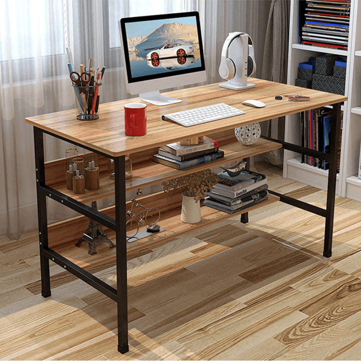 120X45X73Cm Laptop Computer Desk Study Table Storage Home Office Workstation Kit