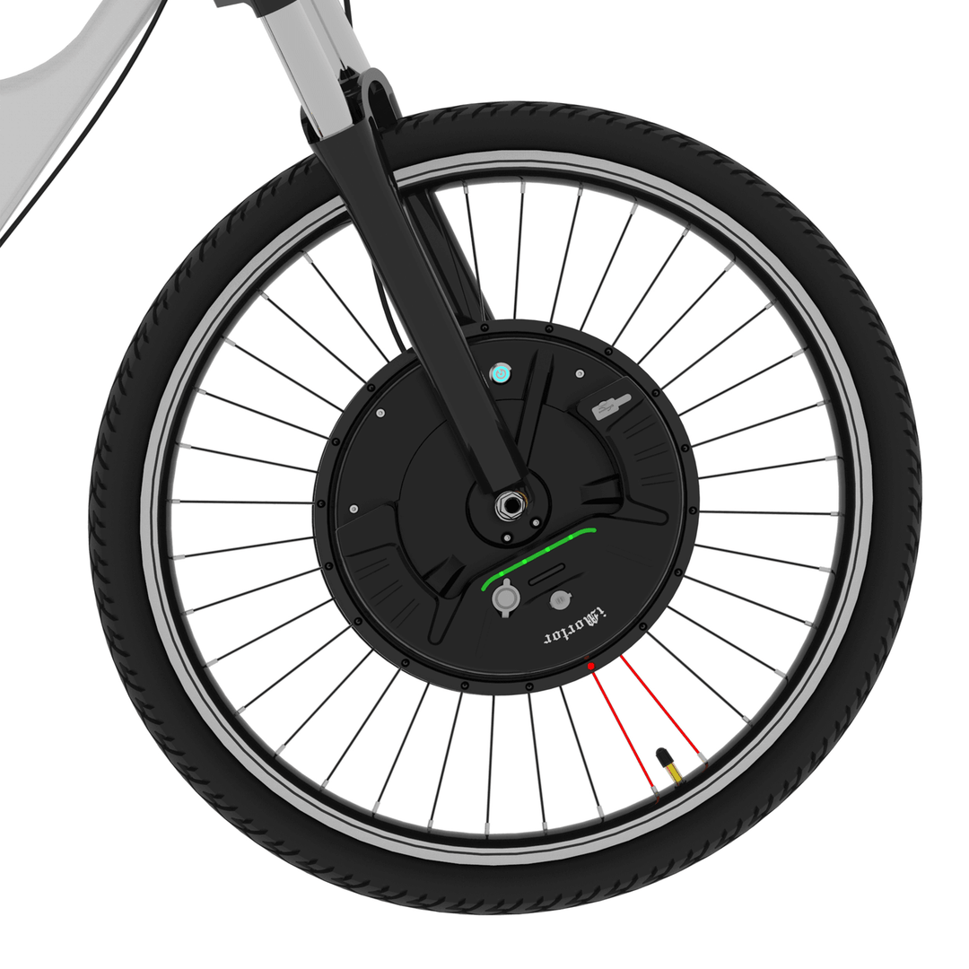 Imortor 3.0 Full Wireless 26In/700C 350W 36V Brushless Motor Intelligence Bicycle Front Wheel