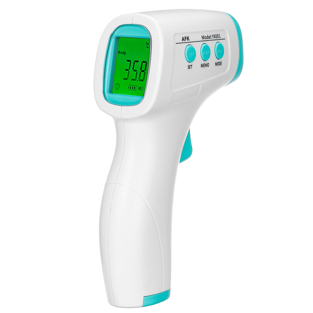 LCD Digital Forehead Body Temperature Meter Non-Contact IR Infrared Thermometer Audlt /Baby Digital Thermometer - MRSLM