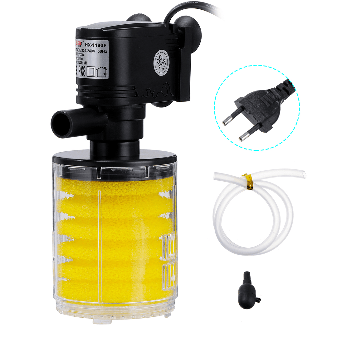 3 in 1 12/18/25/35/40W Aquarium Water Internal Pump Submersible Fish Tank Filter Pump - MRSLM