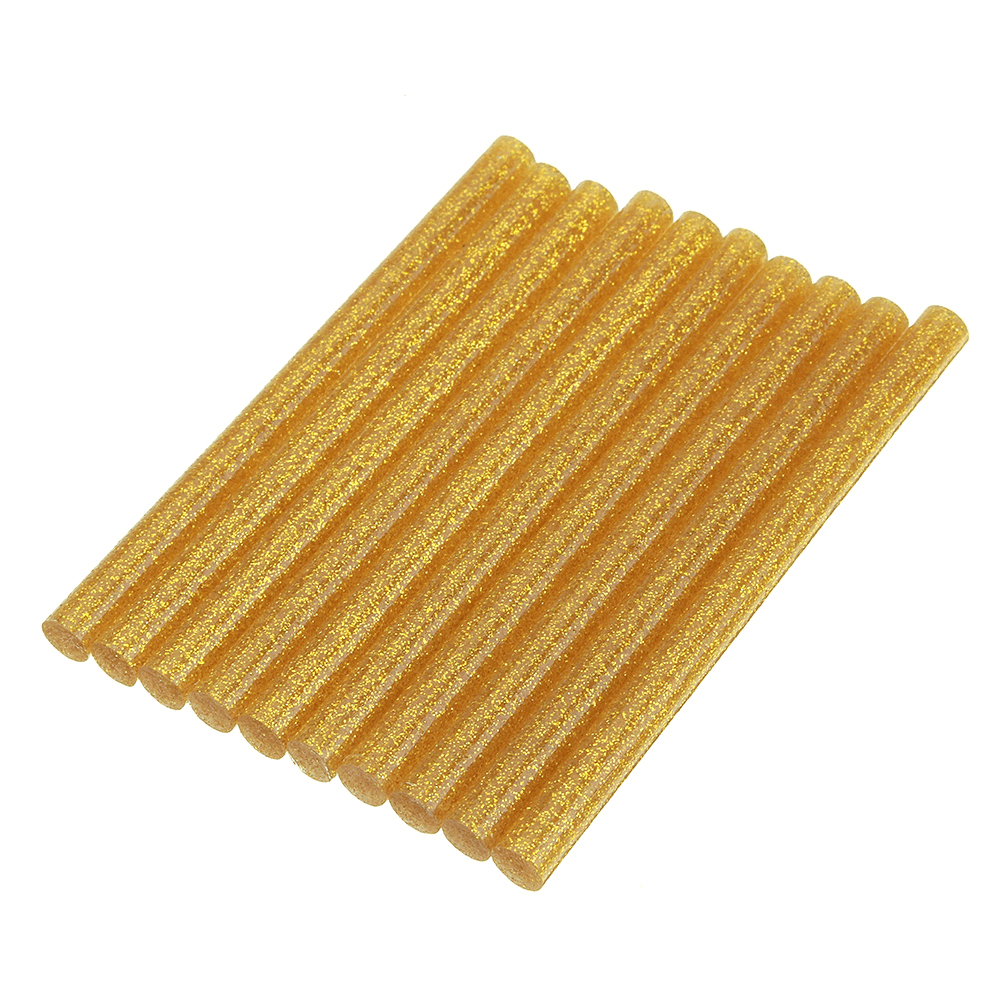 10Pcs 7Mmx100Mm Colorful Glitter Hot Melt Glue Stick Colorant DIY Crafts Repair Model Adhesive Sticks - MRSLM