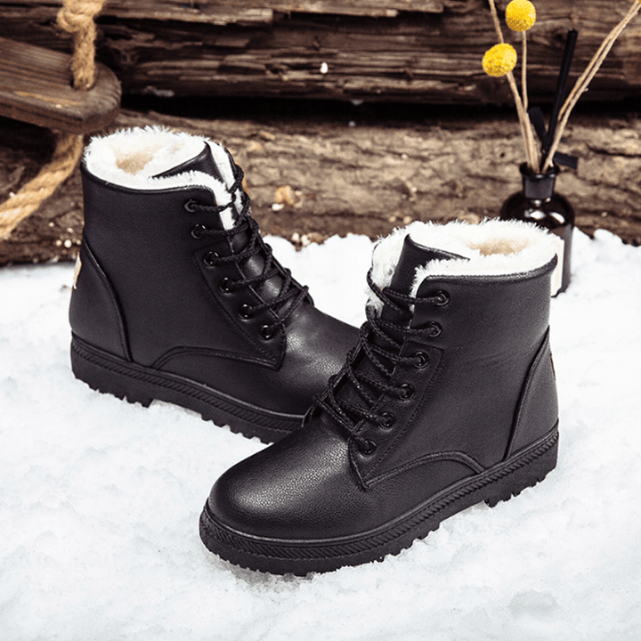 Women Casual Comfy Keep Warm Fur Lining Snow Boots