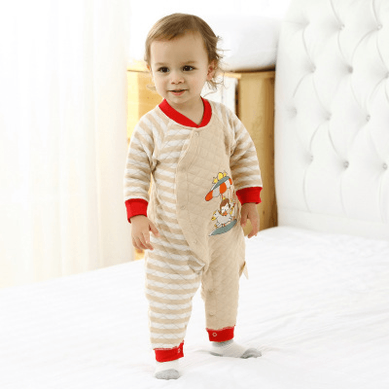 Autumn and Winter Cotton Baby Clothes Winter Coat and Baby Romper with Thick Clothes to Keep Warm. - MRSLM