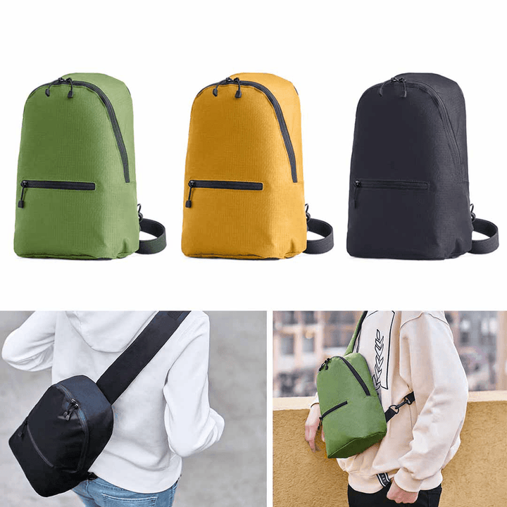 ZANJIA 7L Chest Bag 3 Colors Level 4 Waterproof Nylon 10Inch Laptop Messenger Bag 100G Lightweight Outdoor Travel