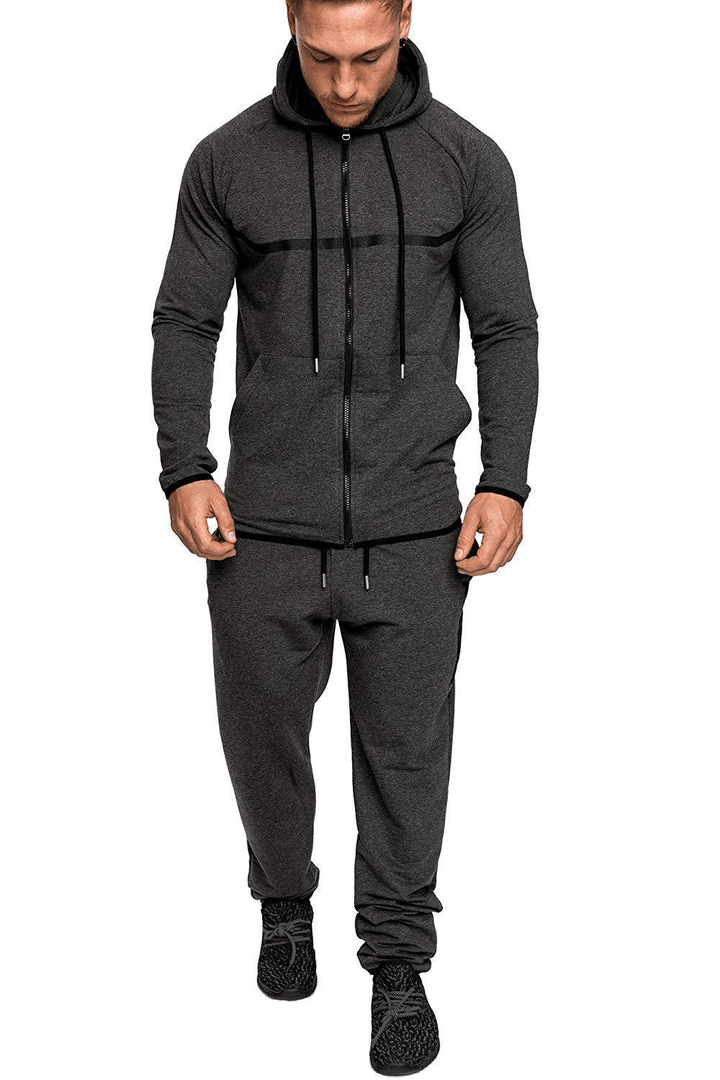 Leisure Sports Fitness Suit Men'S Snowflake