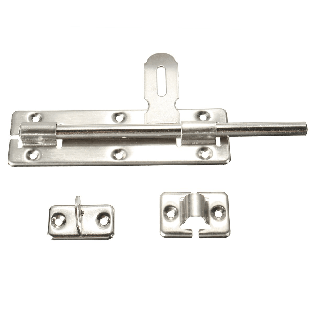 Stainless Steel Door Bolt Lock Latch Slide Barrel Bolt Clasp Set 4/6/8 Inch