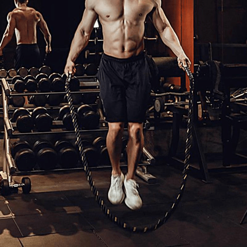 2.8/3M Exercise Training Rope Heavy Jump Ropes Adult Skipping Rope Battle Ropes Strength Muscle Building Fitness Gym Home