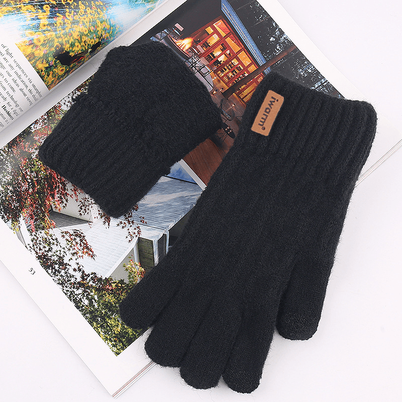 Men'S and Women'S Autumn and Winter Cold Protection Touch Screen Gloves