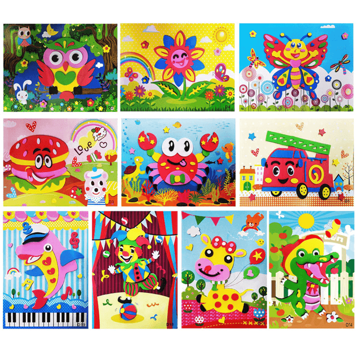 Three-Dimensional EVA Stickers EVA Handmade Stickers Children'S Stickers