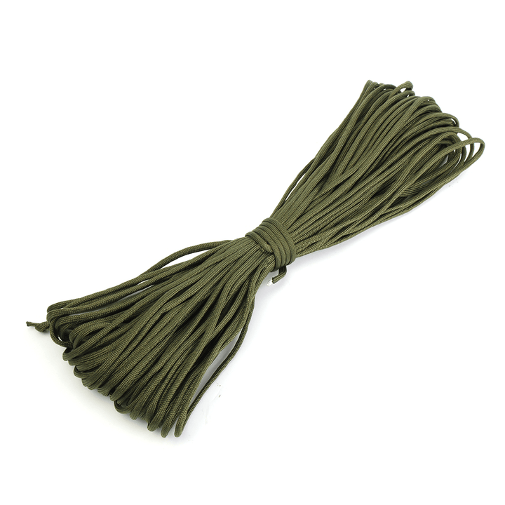 100FT/30M 550Lb Paracord Parachute Lanyard 7 Strand Core Emergency Army Green Rope