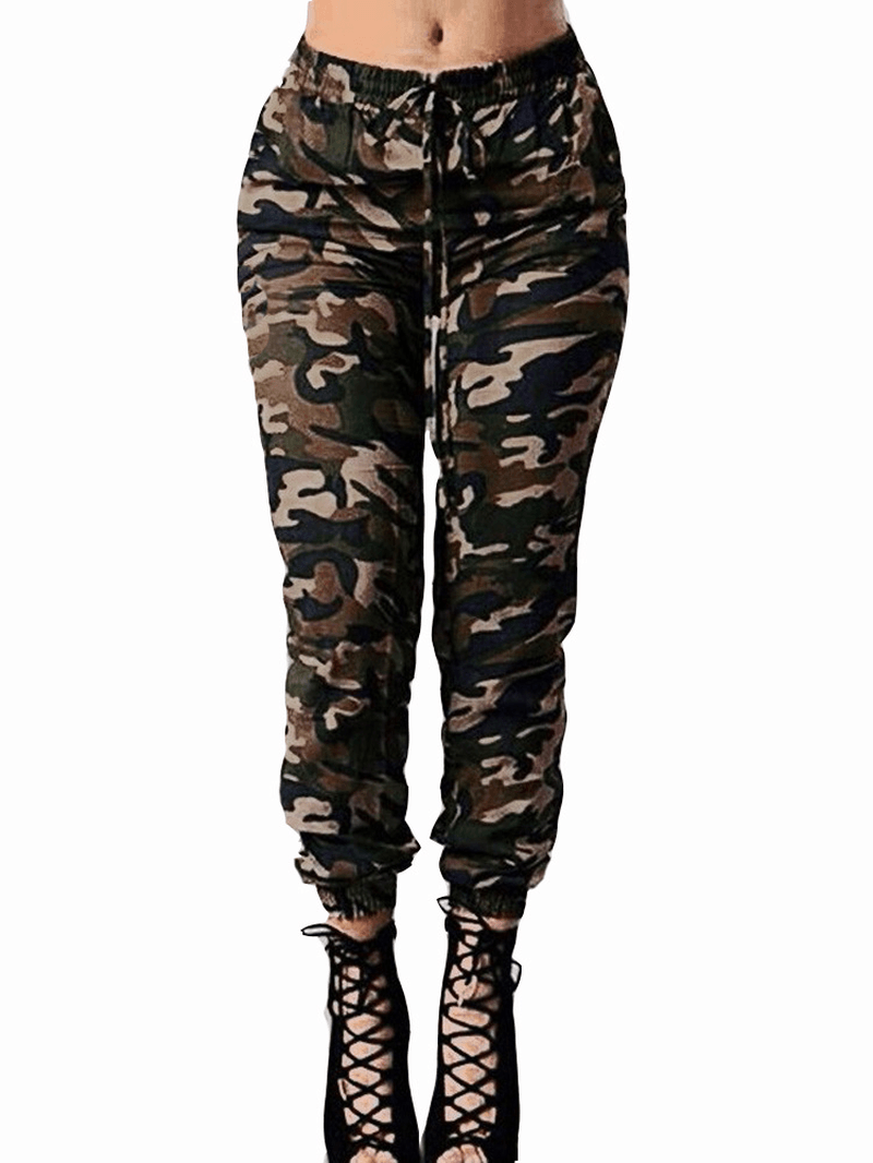 Casual Women Skinny Camouflage Pants - MRSLM