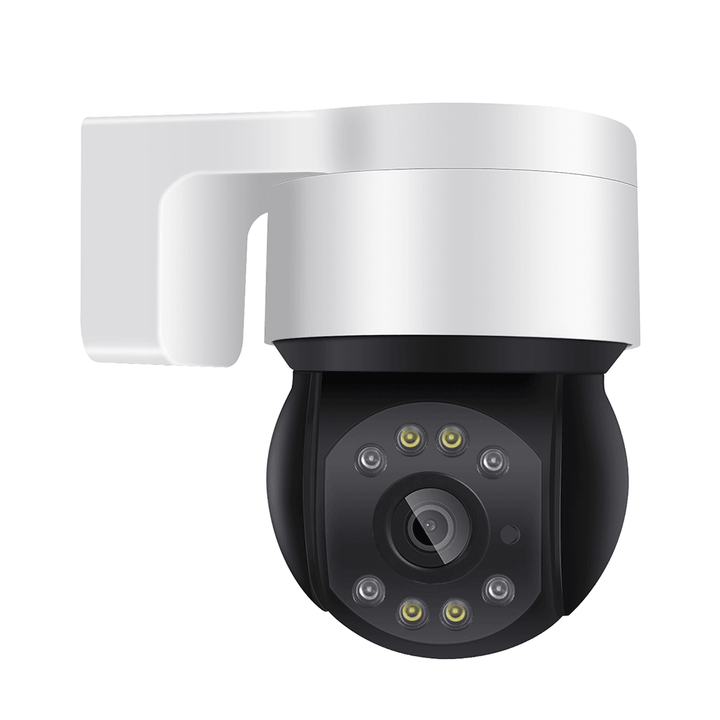 BESDER 2MP 1080P 48V POE Mini PTZ IP Camera Outdoor SD Card AI Human Detection Dome Camera IP Audio IR White LED CCTV Security Camera