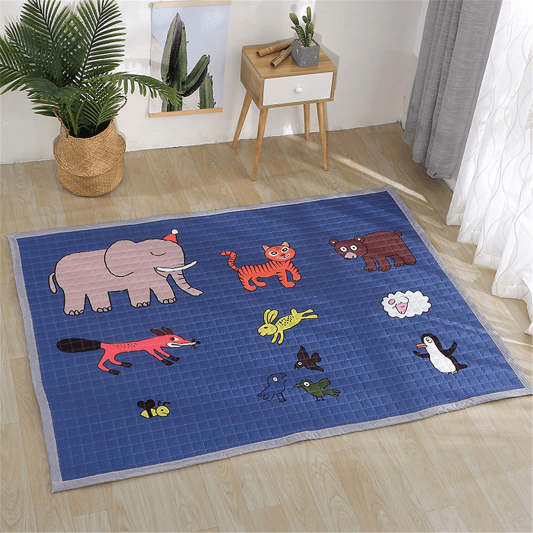 Polyester Baby Play Mat Crawling Kids Game Gym Activity Carpet Blanket Floor Rug