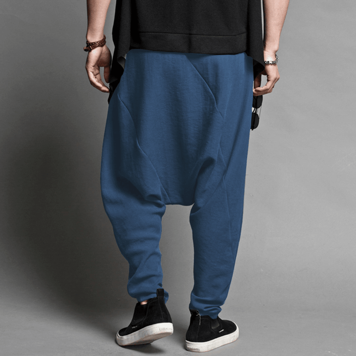 Mens Hip-Hop Loose Casual Harem Pants