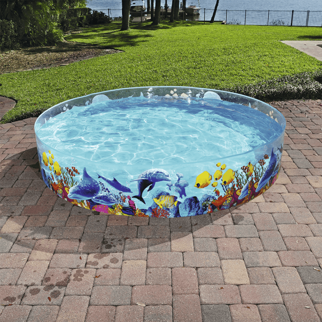 Portable Floding Swimming Pools PVC Family Playing Bathing Tub Summer and Kiddie Pond for Outdoor Furniture