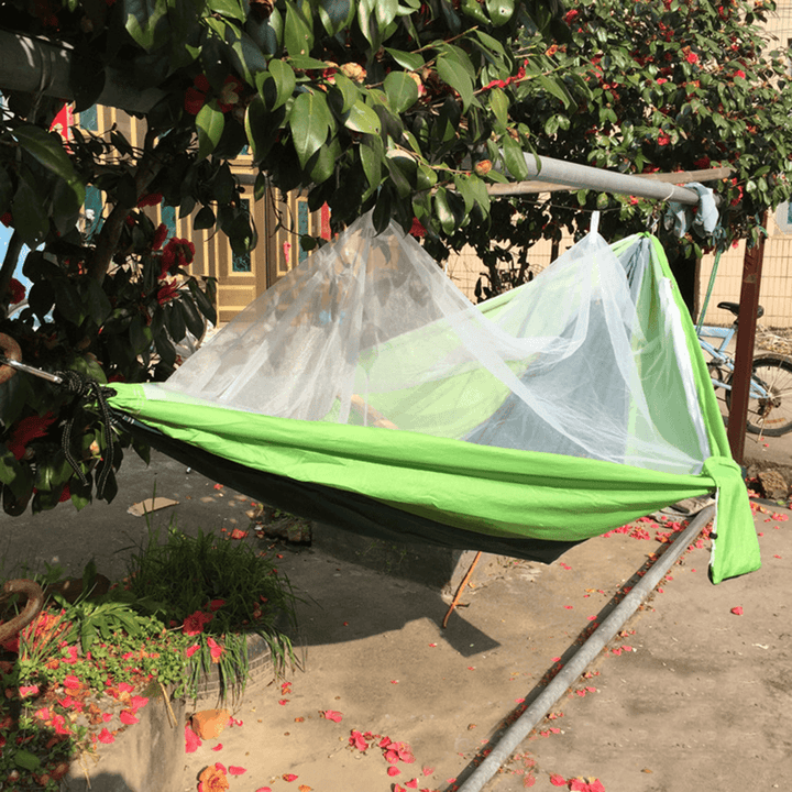 Double Ultra-Thin Anti-Mosquito Net Hammock with Nylon Polyester for Outdoor