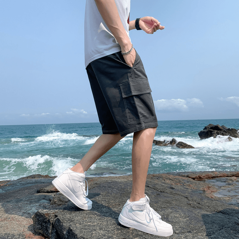 Work Shorts Men'S Summer Hong Kong Style