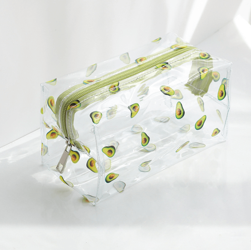 Japanese Cute Transparent Cosmetic Bag Large Capacity Portable New Super Fire Wash Storage Bag Korea Ins Wind