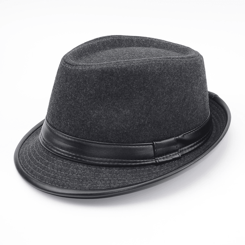 British Fashion Men Woolen Top Hat