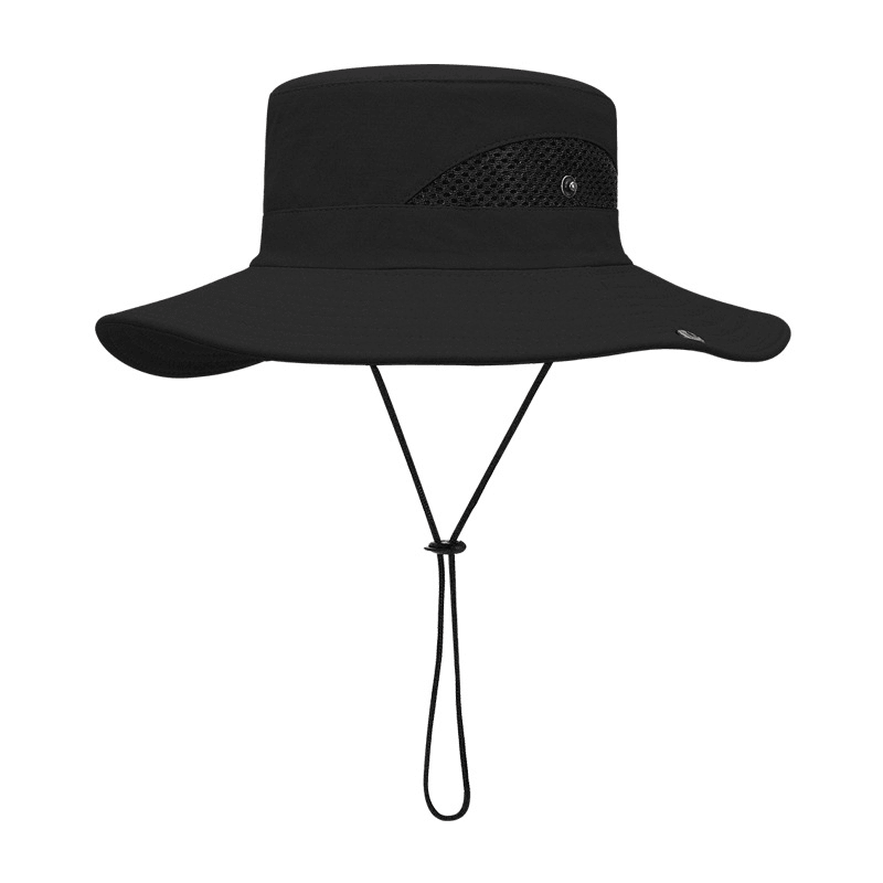 Summer Fisherman Hat Sunscreen UV Breathable Wearable Fishing Sunshade Mountaineering Big Brim Hat