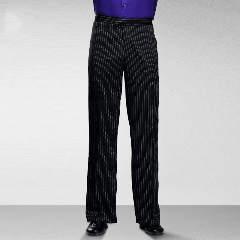 National Standard Modern Dance Pants Loose Striped Pockets