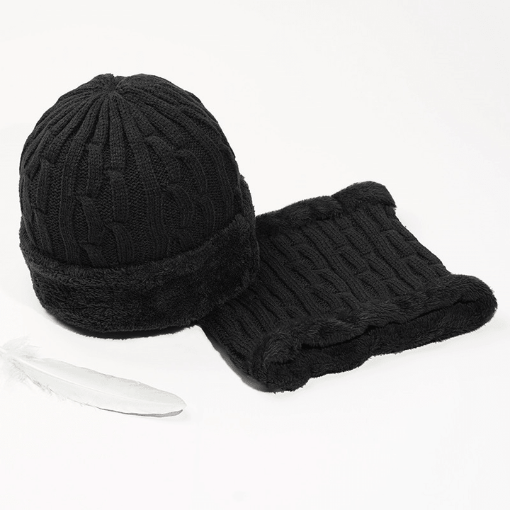 Woolen Hats for Middle-Aged and Elderly Men in Winter Thicken Men'S Knitted Hats for the Elderly