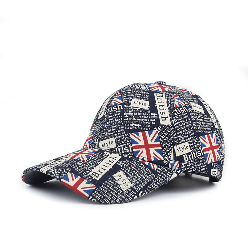 Alphabet Baseball Cap British Style Foreigner Casual