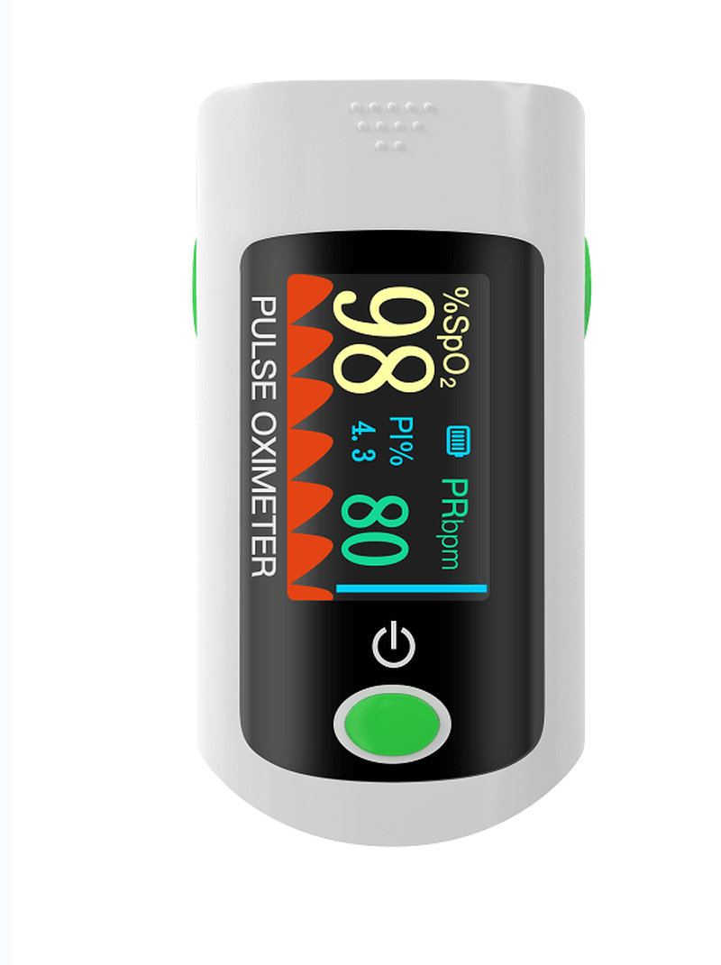 BOXYM X1805 Finger-Clamp Pulse Oximeter HD OLED Display Finger Heart Rate Monitor Spo2 PR Blood Oxygen Fingertip Pulse Oximeter Oxygen OLED Saturation Monitor Oximeter