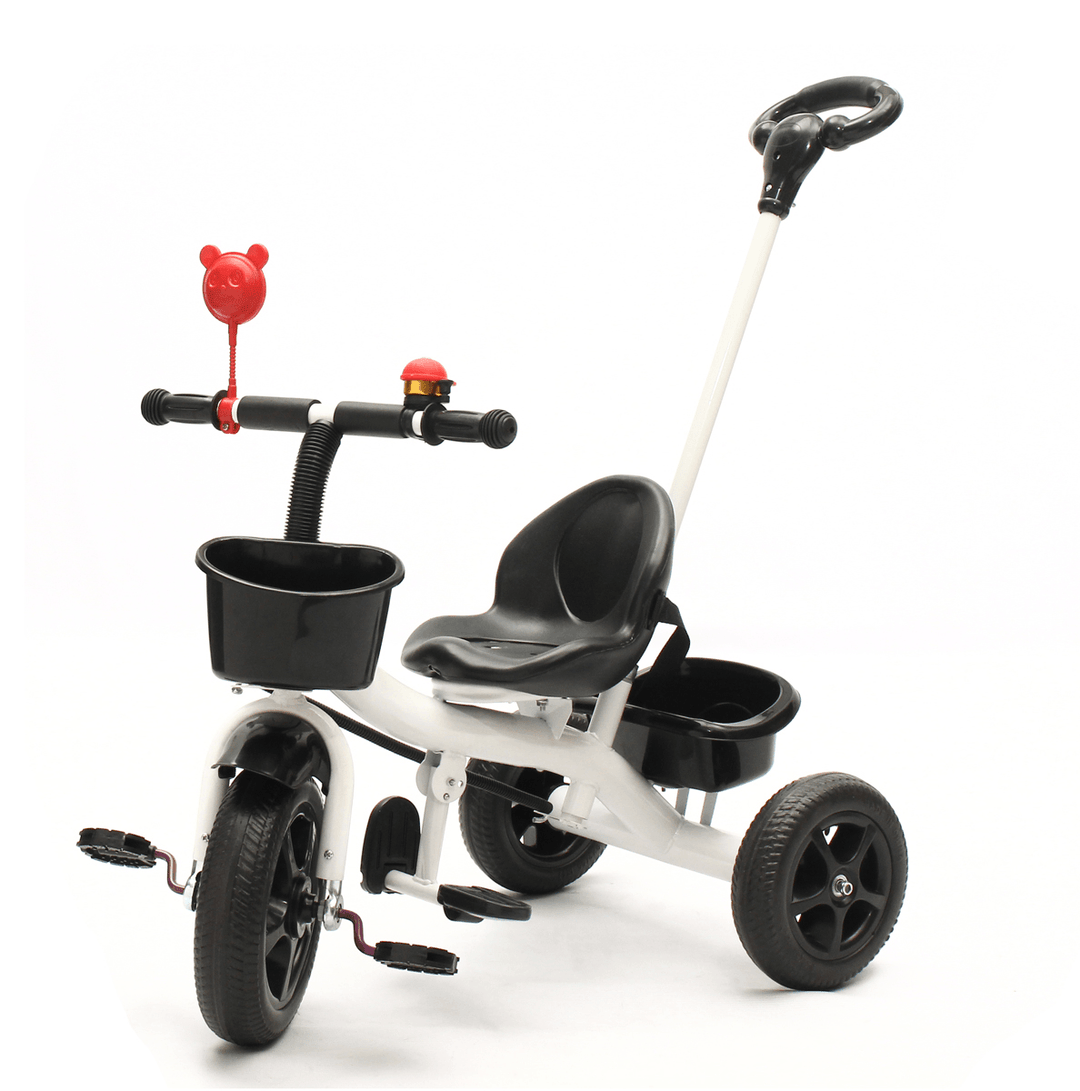 BIKIGHT 3 Wheels Kids Ride on Tricycle Bike Children Ride Toddler Balance with Umbrella Baby Mini Bike Safety Handle Push