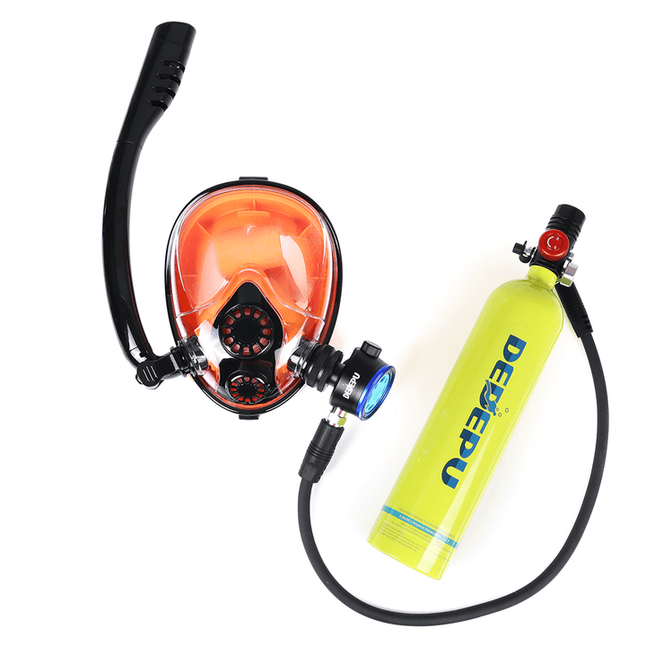 1L Diving Mini Scuba Cylinder Oxygen Tank Underwater Breath Equipment+Face Mask