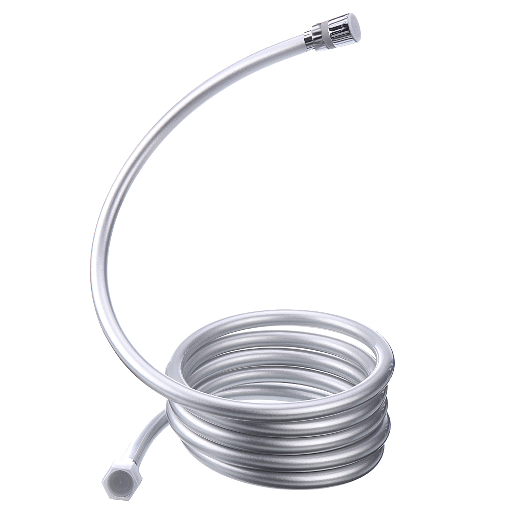 1.5/2/3M 1/2'' PVC Smooth High Pressure Water Shower Hose 360 Degree Swivel Long Hose for Bath Handheld Shower Head