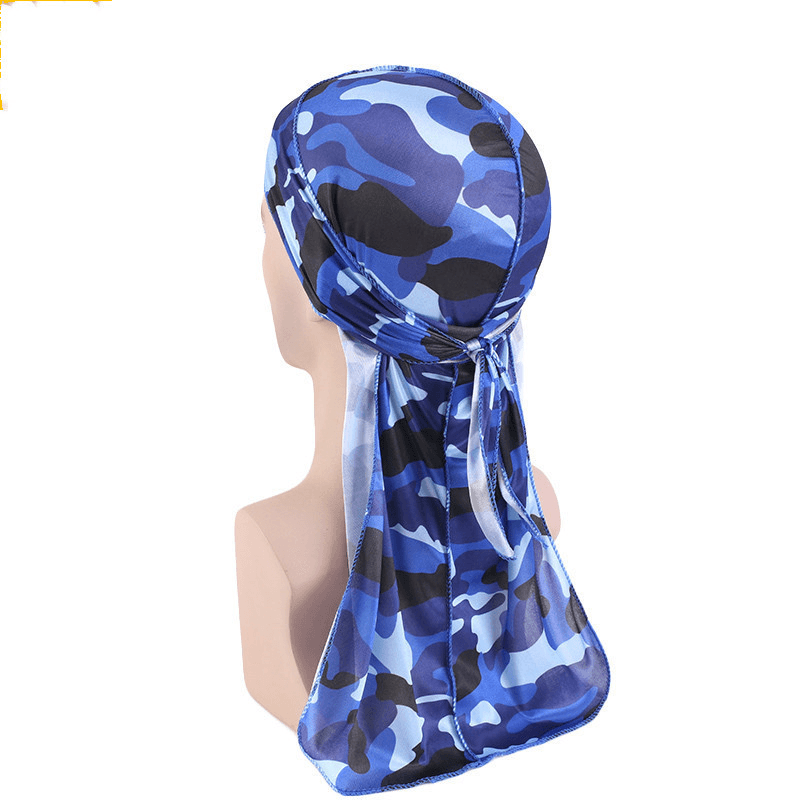 Faux Silk Camouflage Bandage Pirate Hat