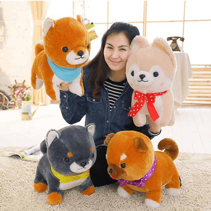 40CM Creative Simulation Super Cute Little Amuse Firewood Dog Plush Toys Baby Children Birthday Gift