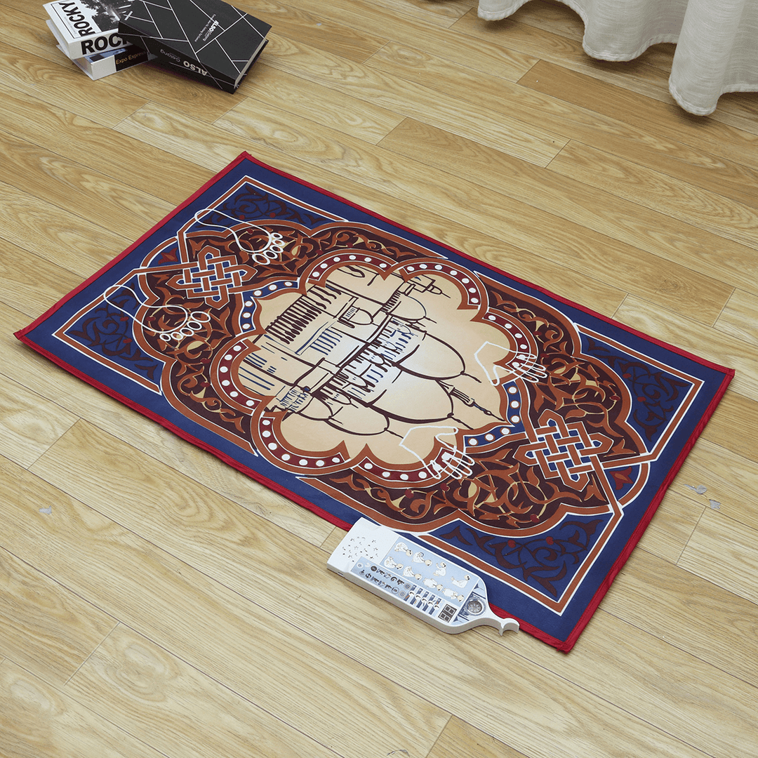 110X70Cm Islamic Worship Mat Electronic Prayer Blanket Smart Worship Blanket Electronic Worship Blanket